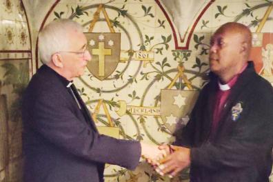 With +Michael in Bishop Selwyn's tomb copy.jpg